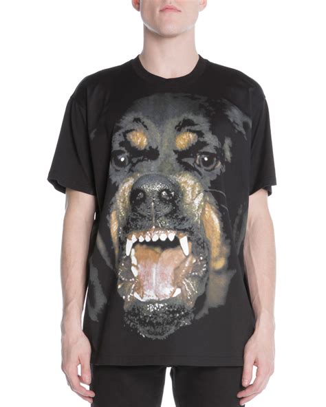 givenchy dog shirt|givenchy crew neck rottweiler.